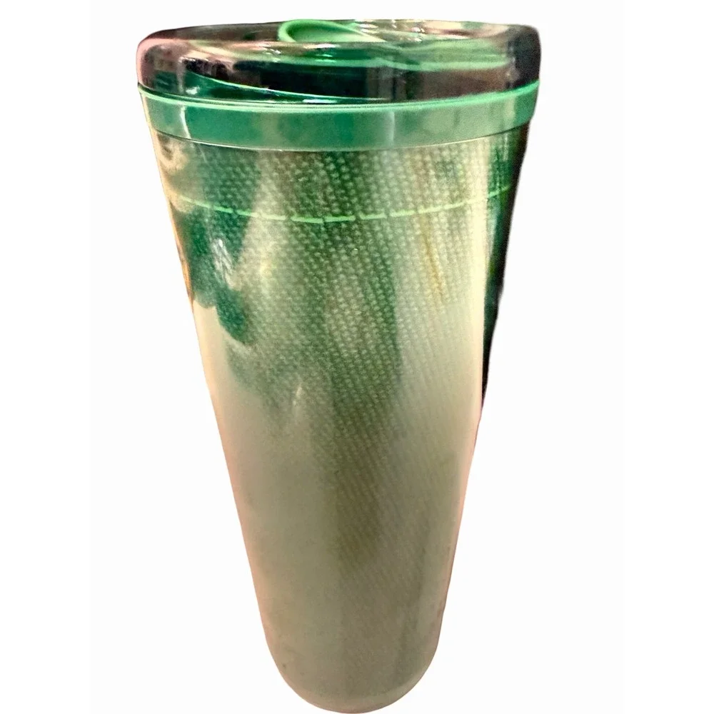 Starbucks Green Apron Reusable Cold Cup 24 oz You Got This Tiger Cat Tumbler